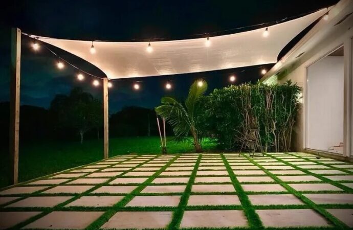 Canopy lighting Near Me-Ornelas Landscape Design