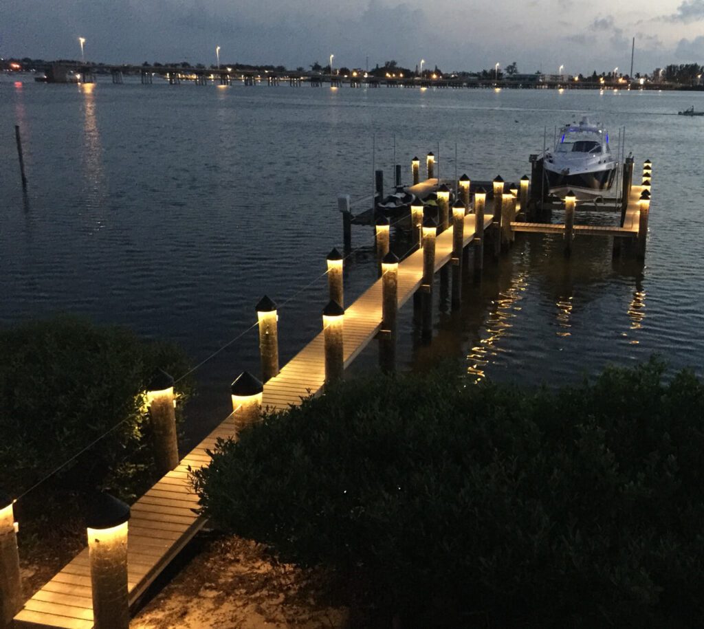 Dock lighting Services-Ornelas Landscape Design