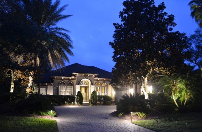 Outdoor LED landscape lighting Services-Ornelas Landscape Design