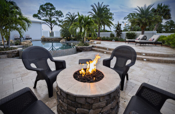 Outdoor fire pits Services-Ornelas Landscape Design